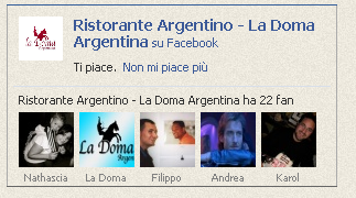 esempio like box facebook
